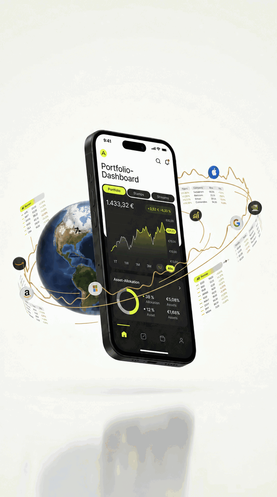 AI analyzing global market data