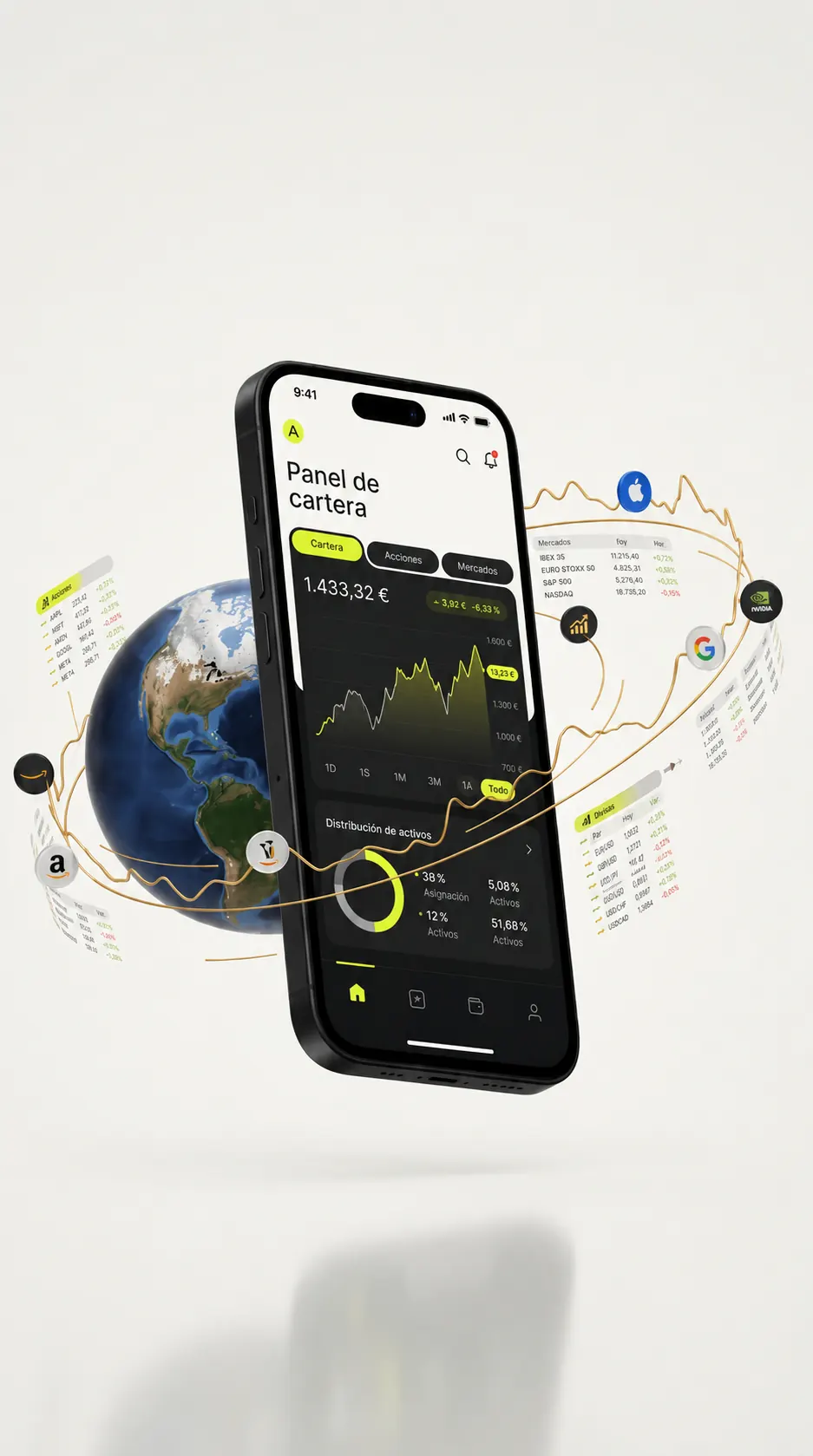 AI analyzing global market data