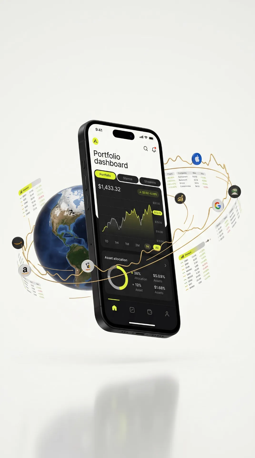 AI analyzing global market data